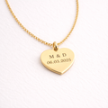 Engraved Heart Pendant
